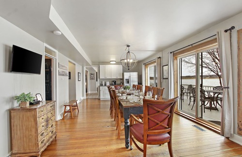 Lake Geneva House | Unforgettable Lake Geneva Home with Private Beach & Pier
