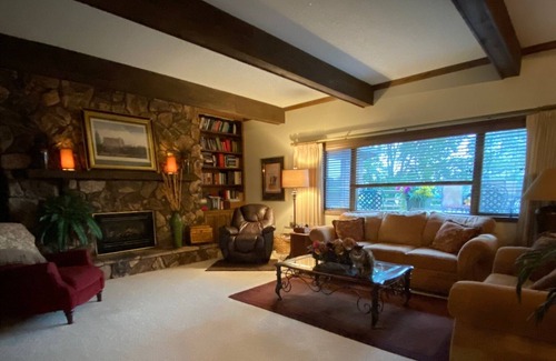 Mitchell House | Lake House on Lake Mitchell with a gymnasium and indoor hotub