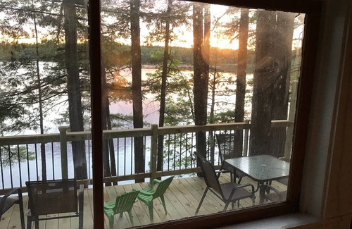 North Jay Cottage | Serene Lake House with Swim Area, Dock & Canoe Access