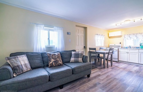 Oscoda Cabin | Inviting Lake Huron Cabin with Ocean Views & Hot Tub