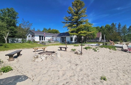 St Ignace House | Picturesque Lake Huron Home with Mackinac Island Views