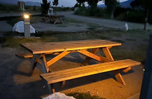 Olancha RV Rental | Tranquil Lake Olancha Tent Site #3 with Spa & Breakfast