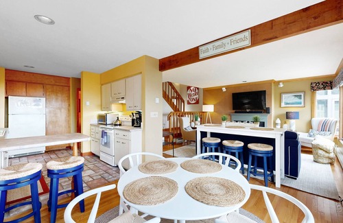 Gilford House | Lakefront Townhome with Pools, Tennis & Cozy Fireplace