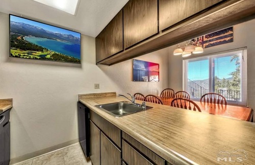 Tahoe Village Condo | Beautiful Lake View Upper Unit near Ski Lifts and Amenities