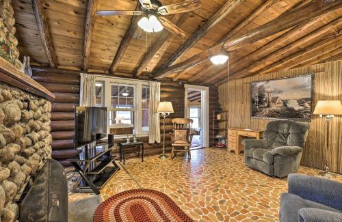 Rice Lake House | Lakefront 1930s Log Cabin with Private Beach & Dock Access