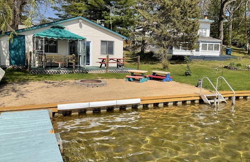 Harrison Cottage | Pet-Friendly Lakefront Cottage with Private Sandy Beach