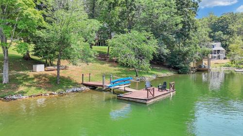 Moneta House | Lakefront 3BR with Dock, Fire Pit, Lawn Games, and Game Room
