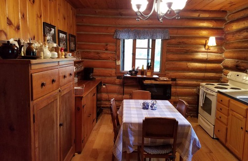 Lake Luzerne-Hadley House | Inviting Lakefront Adirondack Log Cabin with Scenic Views