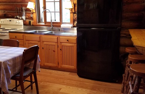 Lake Luzerne-Hadley House | Inviting Lakefront Adirondack Log Cabin with Scenic Views