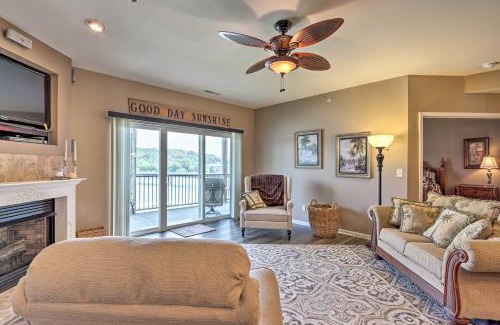 Camdenton Apartment | Elegant Lakefront Condo with Balcony and Pool Access