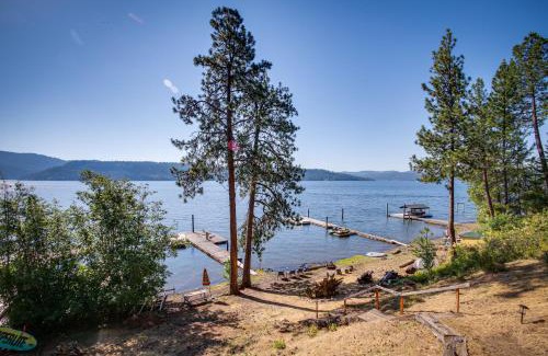 Rockford Bay House | Lakefront Retreat in Coeur dAlene with Private Dock