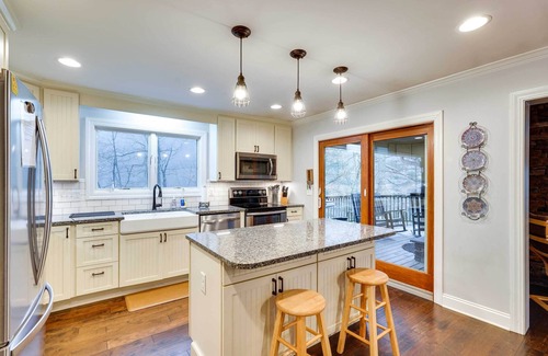 Butler House | Picturesque Lakefront Home with Hot Tub and Fire Pit