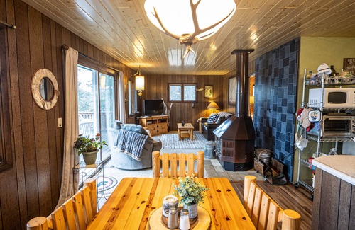 Fifty Lakes Cabin | Scenic Bluff View of Mitchell Lake with Family-Friendly Amenities