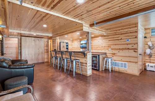 Comstock Cabin | Lakefront Cabin with Loft & Bar in Comstock WI - New Vacation Rental!