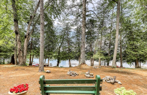 Adirondack House | Lakefront cottage with large dock, firepit & sandy beach