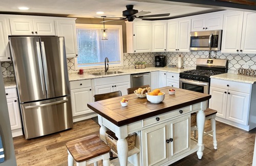 Barnstead House | Lakefront Escape with Game Room and Kayaks Await You