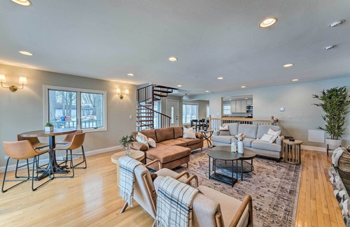 Powers Lake House | Guest Rated 10/10: Lakefront Home with Private Beach Access