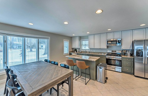 Powers Lake House | Guest Rated 10/10: Lakefront Home with Private Beach Access
