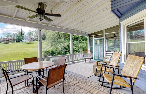 Fair Haven House | Lakefront home with huge yard, firepit, grill & wraparound porch - near hiking