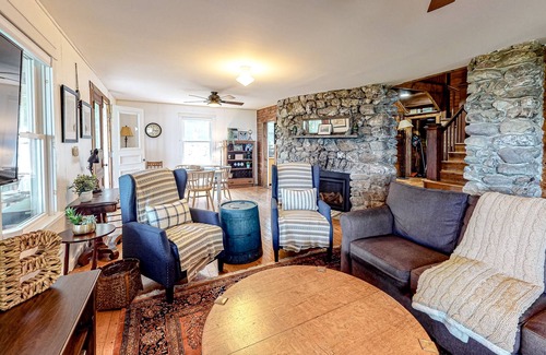Fair Haven House | Lakefront home with huge yard, firepit, grill & wraparound porch - near hiking