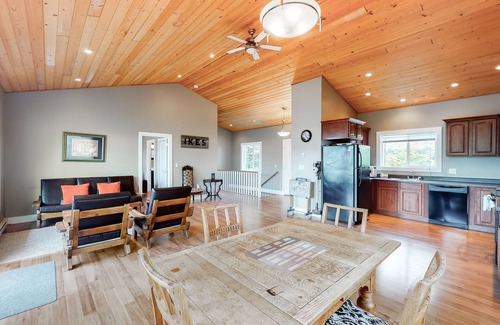 Christina Lake House | Lakefront Getaway with Private Dock and Scenic Views