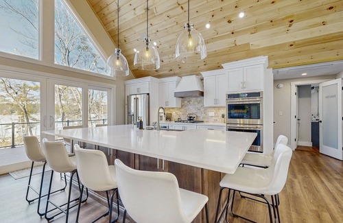 Gray House | Big Birch: Lakefront Retreat with Private Beach & Kayaks