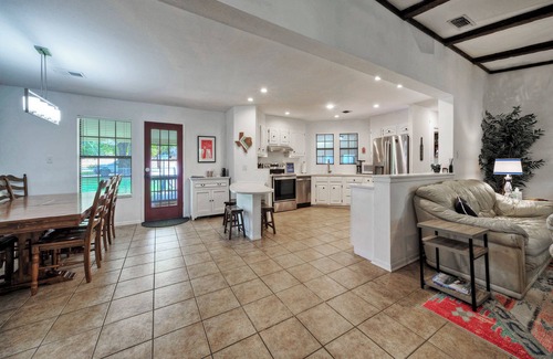 Burnet House | Lakefront LBJ Family Retreat with Private Dock & Pool