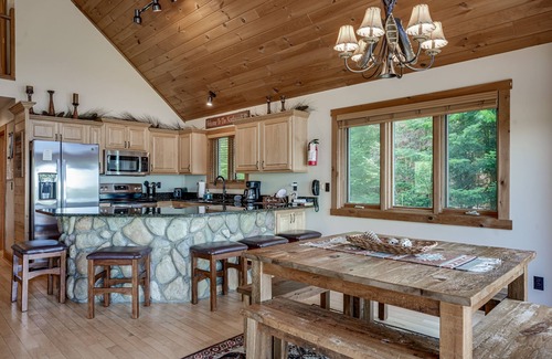 Eagle River House | Secluded Lakefront Lodge with Private Dock & Sunset Views