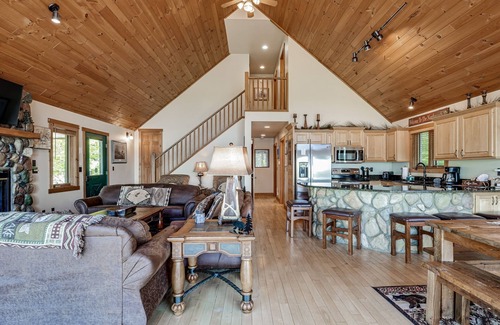 Eagle River House | Secluded Lakefront Lodge with Private Dock & Sunset Views
