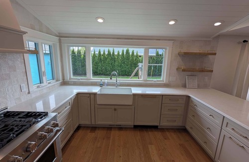 Bass Lake House | Lakefront Getaway: Hot Tub, Kayaks & Bikes Await You