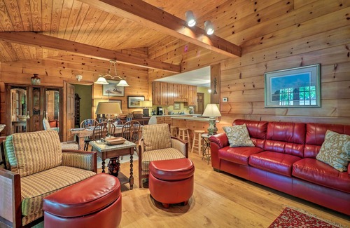 Milledgeville Cabin | Lakefront Milledgeville Cabin with Private Dock & Cozy Porch