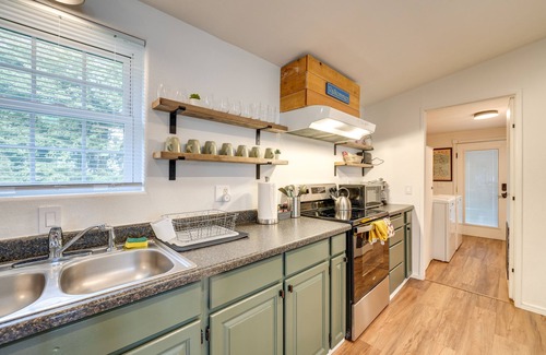 Clear Lake House | Lakefront Mount Vernon Home with Private Dock & Spa Access