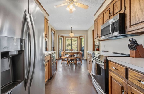 Jones Mills House | Serene Lakefront Oasis: Pet Friendly with Boat Dock & Views