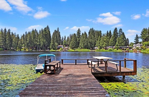 East Renton Highlands RV Rental | Serene Lakefront Private Camp Site for Family Fun