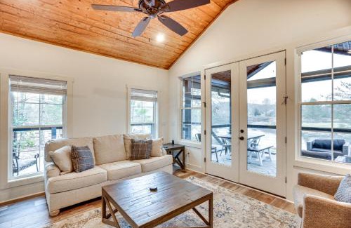 Tracy City House | Scenic Lakefront Retreat with Fire Pit and Hot Tub Awaits