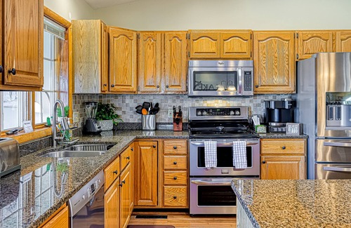Sandy Point House | Lakefront Retreat with Fire Pit, Gazebo & Spa Amenities