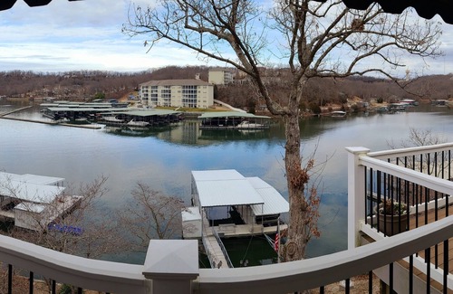 Osage Beach House | Picturesque Lakefront Sunset Point with Dock in Osage Beach
