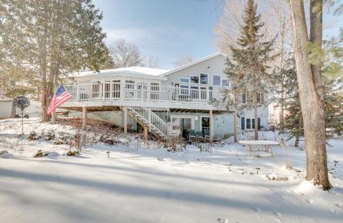 Tomahawk House | Inviting Lakefront Tomahawk Getaway with Deck & Fireplaces
