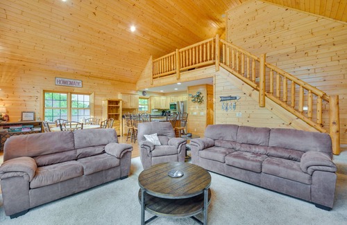 Birchwood Cabin | Scenic Lakefront Cabin in Wisconsin with Boat Dock & Spa