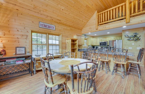 Birchwood Cabin | Scenic Lakefront Cabin in Wisconsin with Boat Dock & Spa