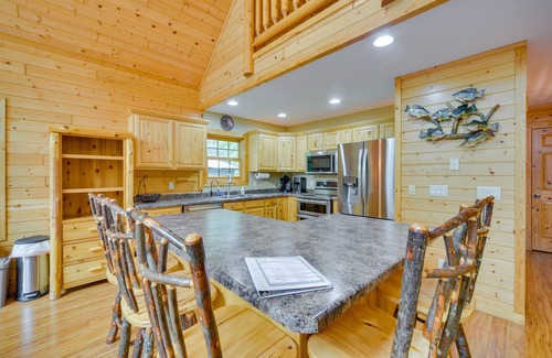 Birchwood Cabin | Scenic Lakefront Cabin in Wisconsin with Boat Dock & Spa