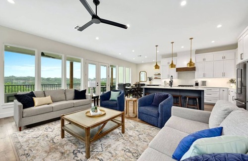 Spicewood House | Lakefront Modern Escape - Dockside Bliss with Pool & Spa!