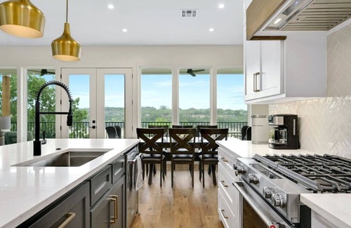 Spicewood House | Lakefront Modern Escape - Dockside Bliss with Pool & Spa!