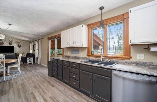 Gaylord House | Relaxing Lakeside Retreat with Private Beach & Hot Tub