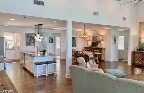 Flowery Branch House | Lakeview Retreat with Game Room and Family-Friendly Perks