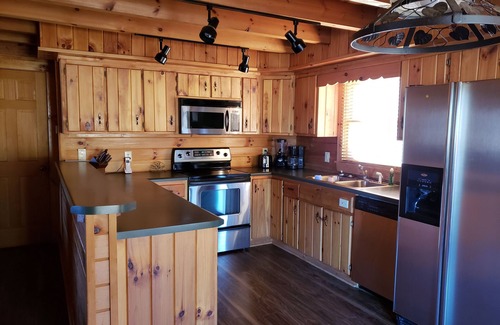 West Augusta House | Lakefront Log Home Retreat on Scenic Private Farm