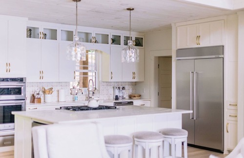 Morganton House | Indulge in Lakefront Resort with Pool & Spa Amenities