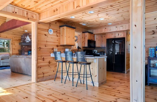 Gaylord Cabin | Relaxing Lakeview Cabin with Hot Tub & Family-Friendly Amenities