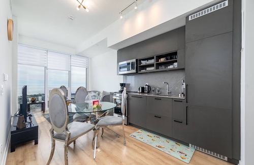 King West Village Apartment | Beautiful Lakeview Penthouse with Family & Pet Amenities