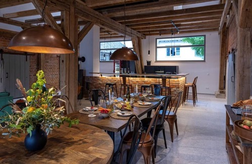 Rot am See House | Idyllic Retreat with Spa, Kitchen, and Cozy Fireplace